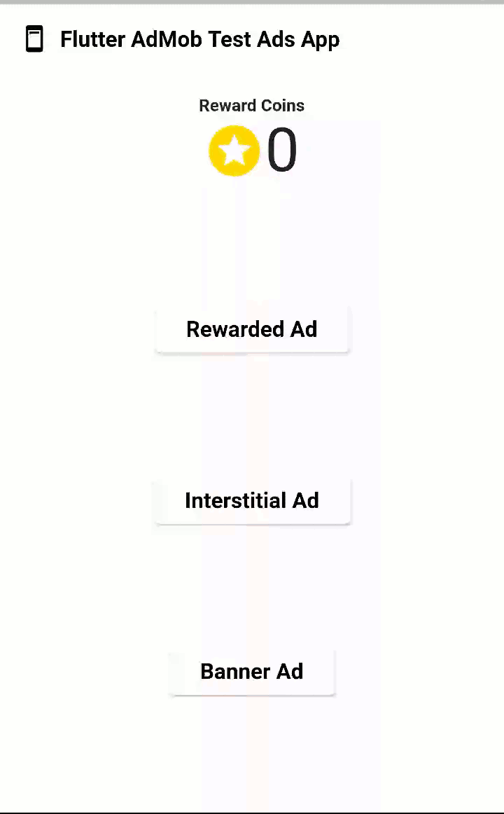 Flutter Mobile Ads AdMob Interstitial Ad