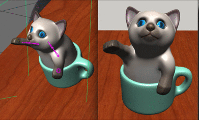 モーションキャプチャでar子猫を動かす Arkit 3の準備段階として Spark Ar By Bs3 Bs3 3dmodel Medium