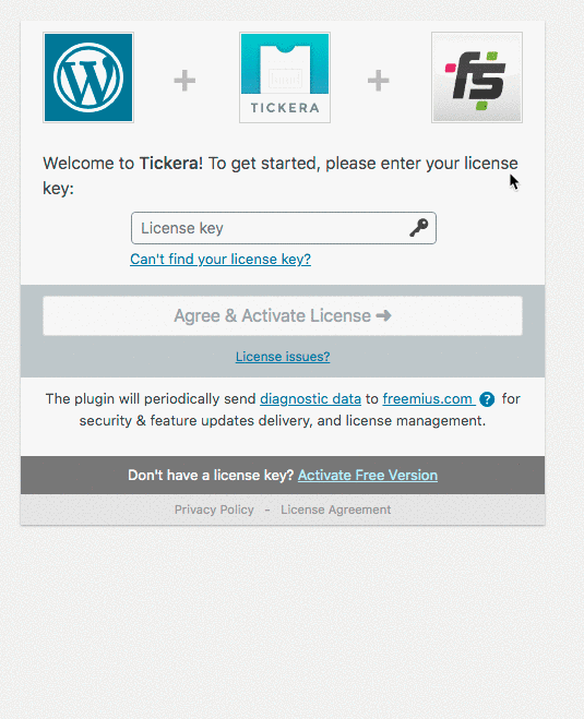 Tickera License Activation