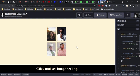 HTML, CSS, JavaScript: Scale Images onclick/addEventListener | by ...