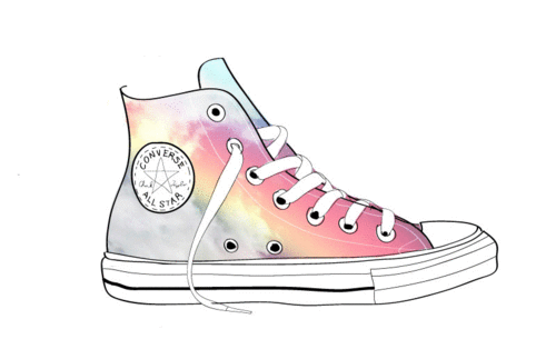 all star rosa brilhante