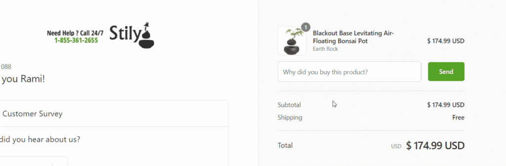 post purchase survey
