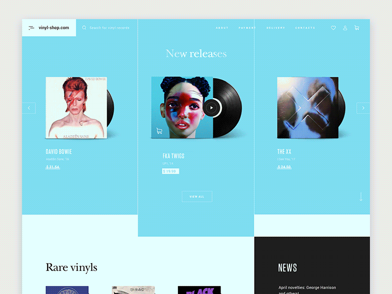 Vinyl store