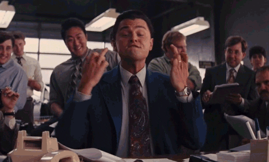Wolf of Wall Street in action.