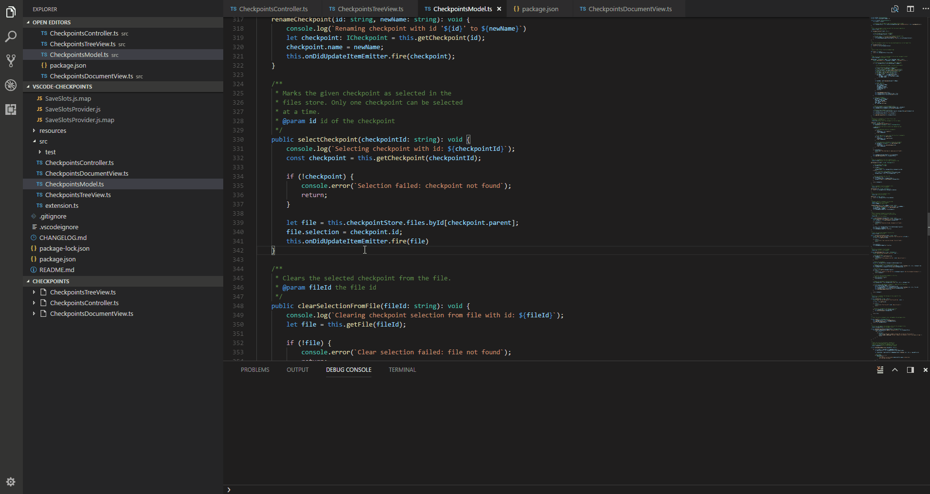 https://github.com/micnil/vscode-checkpoints/raw/master/resources/readme/add-checkpoints.gif