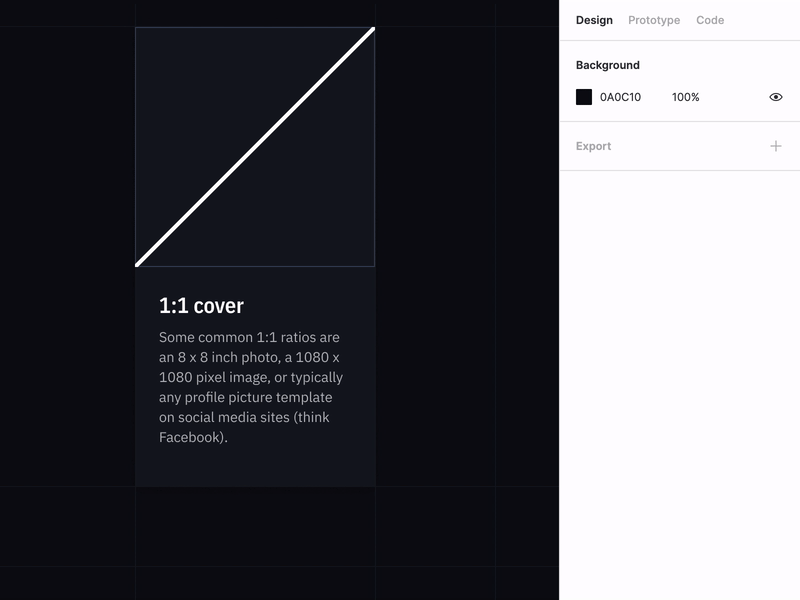 Card component with a fixed aspect ratio cover