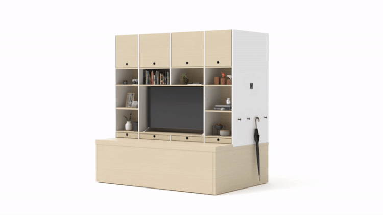Photo: Robotic furniture system designed by Ori Living.