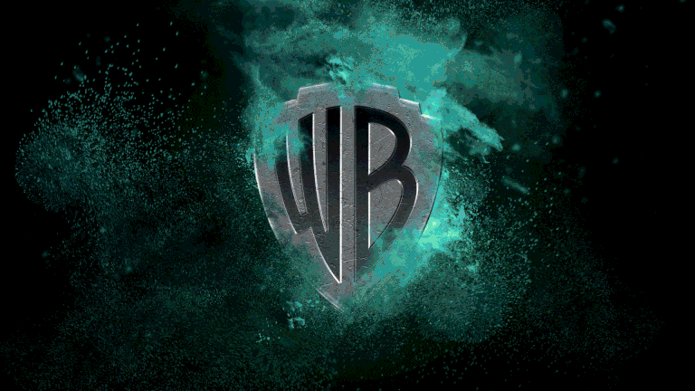 A visual flip book of the new Warner Bros. logo integrated with distinct movie formats like Suicide Squad.