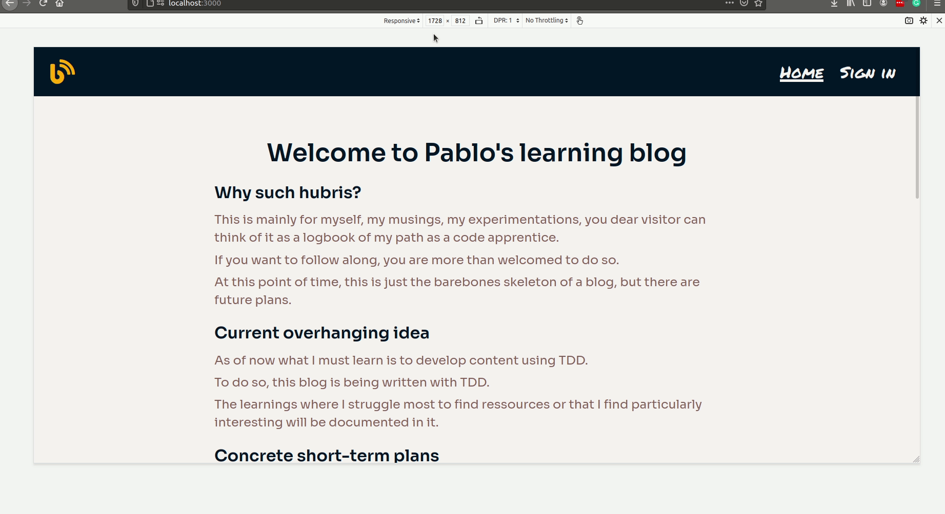 gif of the website at diferent breakpoints