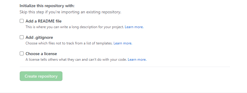 .gitignore file creation