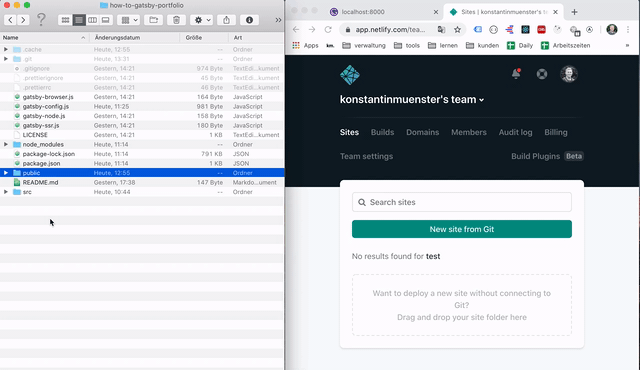 Drag and drop upload with Netlify