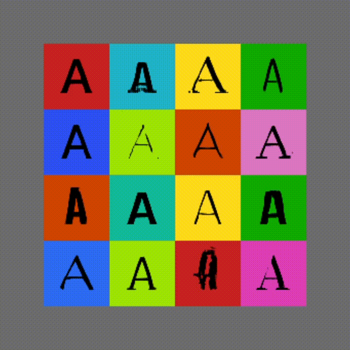 A quick experiment with GAN trained on Google Fonts