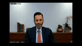 A brief clip of Porter’s grilling of Abbvie’s CEO, cutting from his uncomfortable visage to her triumphant brandishing of a white board whose several small circles are dwarfed by a vast blue circle reading ‘Stock-buybacks and dividend.