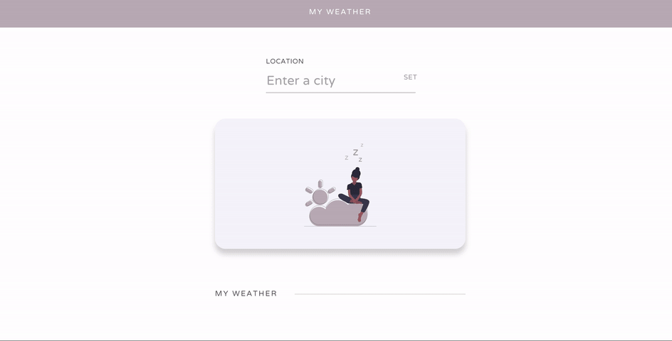 Simple weather app — made with React.js and Open Weather Map API