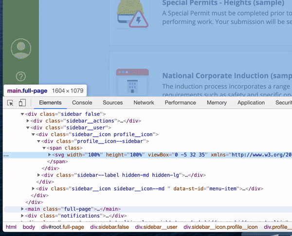 A cursor hovers over the menu. Two extra lines of code appear in the code viewer, but disappear when the mouse moves away.