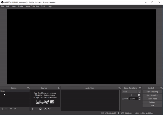 Adding a source (an image) to a scene