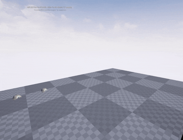 A clip of a Reyab character throwing a scanning device and playing with a puzzle in a testing environment for a VR game.