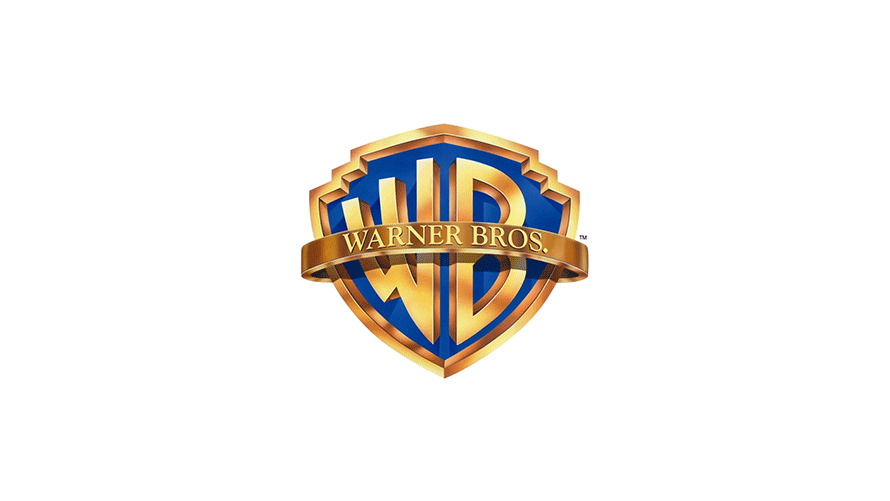 A visual transition from the old to the new Warner Bros. logo is shown