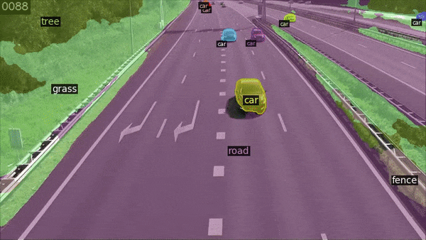 A panoptic segmentation on video