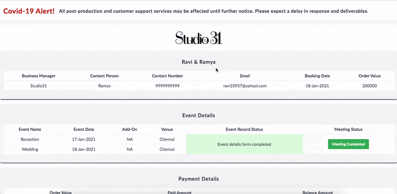Studio 31 | Customer Experience