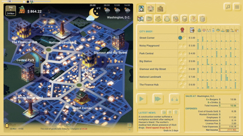 New colour switching option of the User Interface in Business Heroes