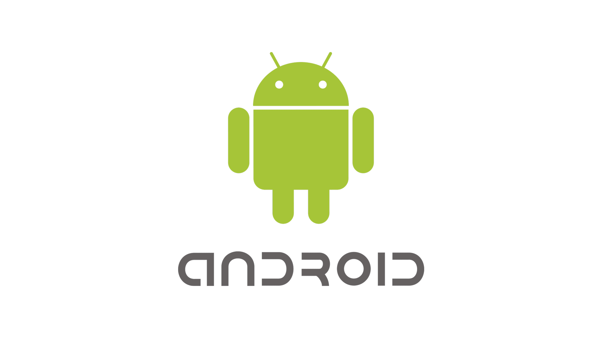 Gif of the old Android logo changing to the new logo