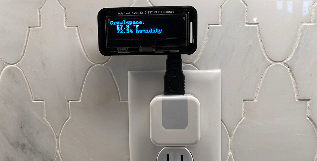 Plug-in Pi Zero Display In Action