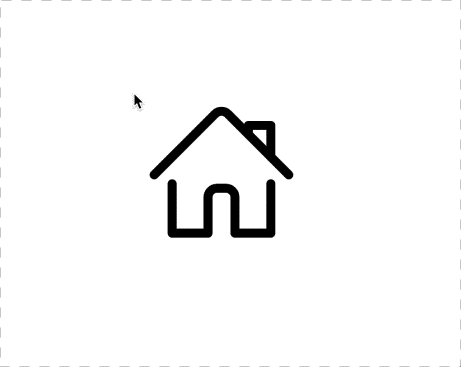 rectangle on top of Icon