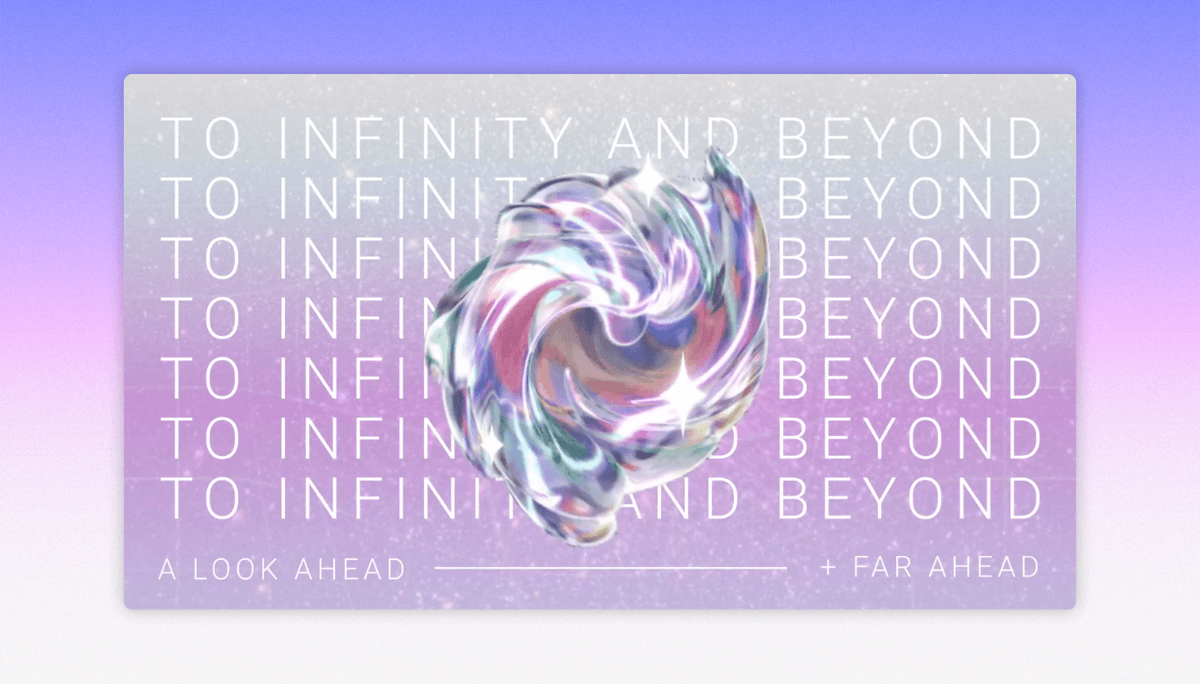 A sneak peek of a space-themed presentation that Carlos designed.