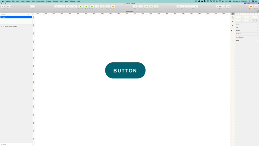 Designer accepting updates made to the Sketch Library.