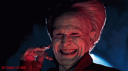 Gary Oldman laughs manically as Count Dracula