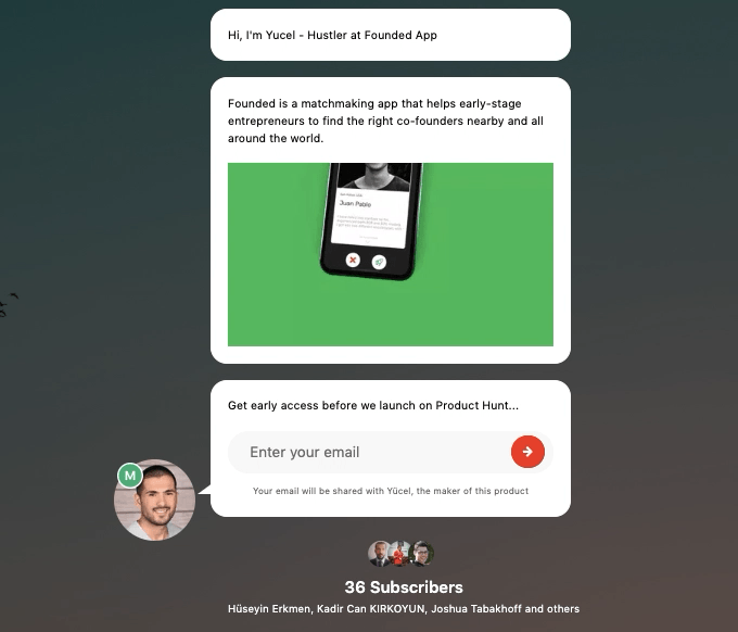 Product Hunt Coming Soon Sayfamıza Abone Olun