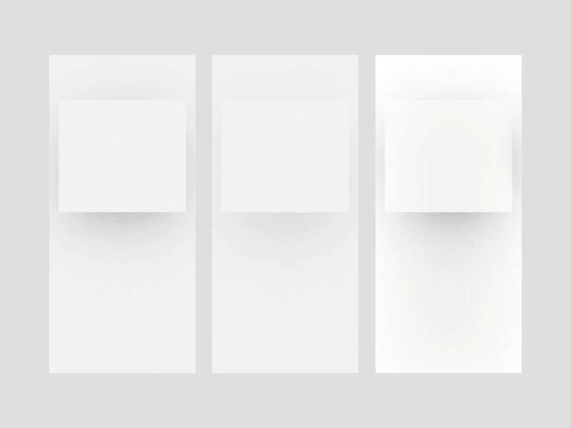 Three different swiping micro-interactions illustrated with an animation
