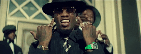 A gif of the rapper Offset.