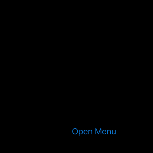 Gif of the submenu in iOS 15