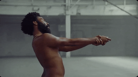 Gif from Childish Gambino’s official music video for the song, “This Is America”.