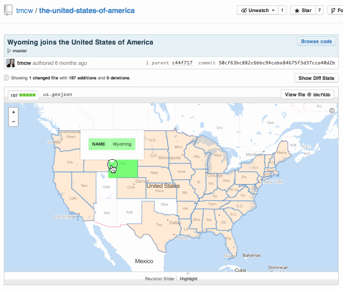 GitHub adds visual history for maps | by Mapbox | maps for developers
