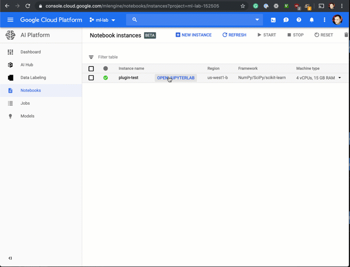 google ai platform notebooks