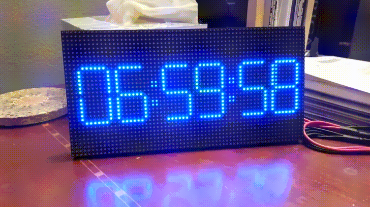 You Can Build Your Own LED Matrix Clock with Morphing Digits