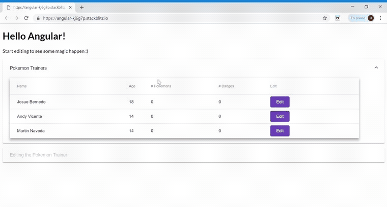 Tables with dynamic data using Angular and Material | by Jesús Chávez  Salvatiera | Medium