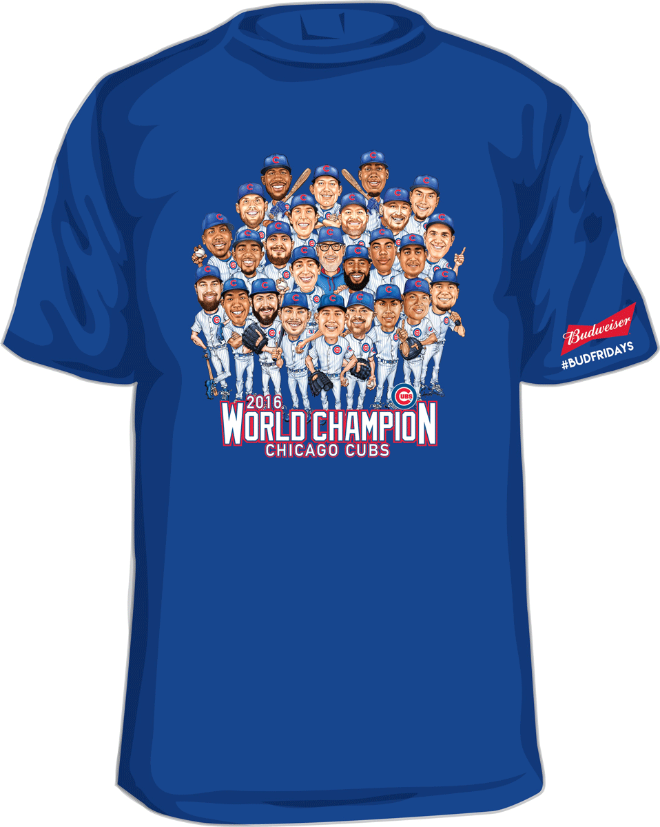 cubs world champion t shirt