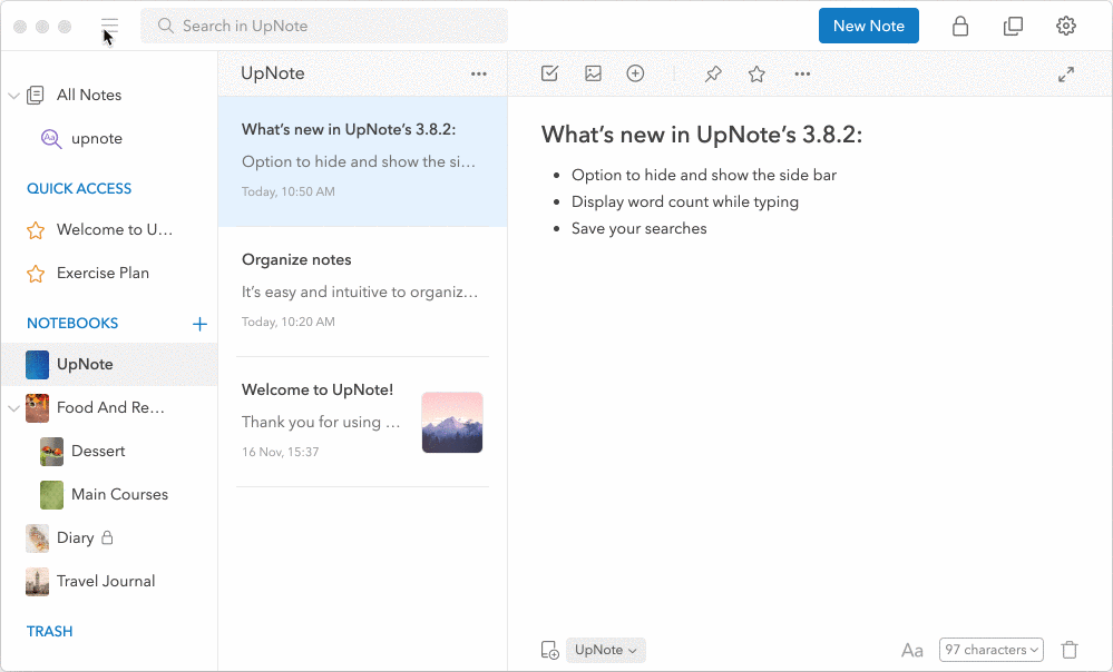 What’s new in UpNote 3.8.2 UpNote Elegant Crossplatform Notetaking App Medium
