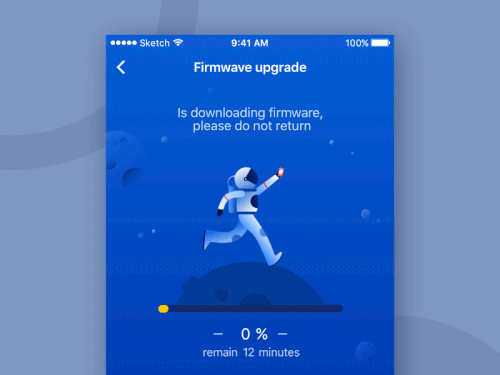 Progress Indicator of a Firmware Upgrade