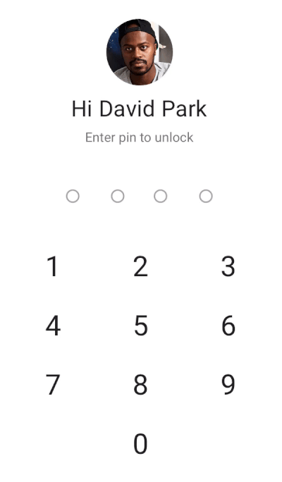 Unlock Screen with Error and Success States