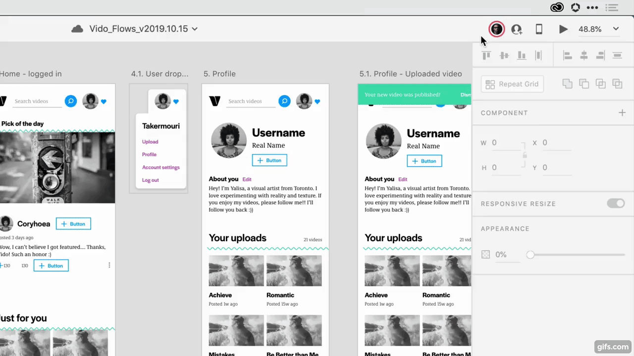 In Adobe XD allow multiple people can access the same file and you can see live from others