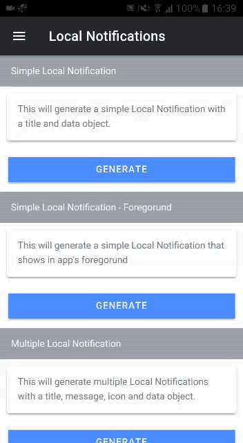 Local notification in Ionic 5 app — Android implementation