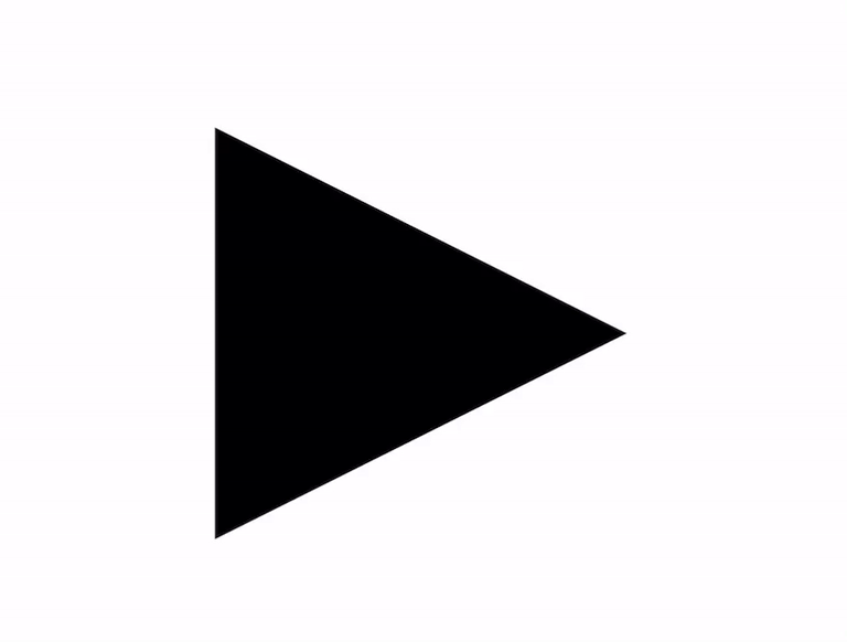 Play button transitioning into pause button.