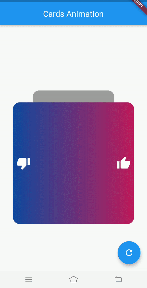 A complex animation similar to the notorious Tinder app using Animated Container can alos be achieved.