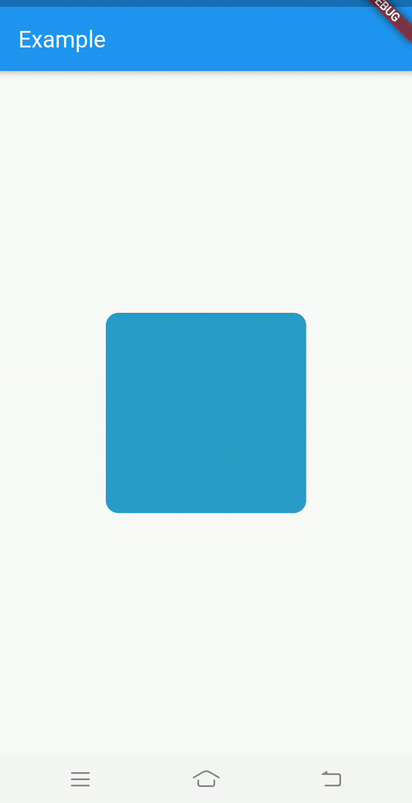 The image shows how smooth the change is in border radius of the box