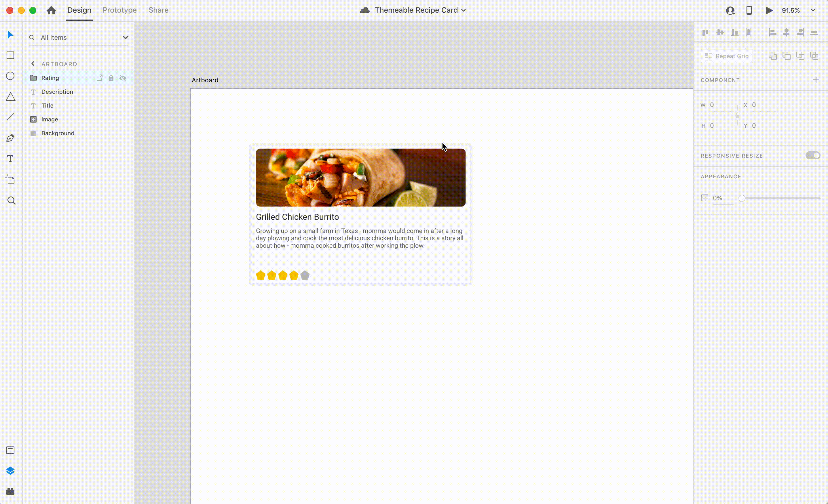 Creating an XD Themeable Component